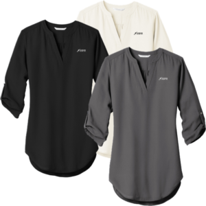 LADIES 3/4 SLEEVE TUNIC BLOUSE